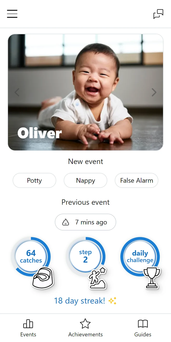 elimination communication app home screen ec babies app home screen